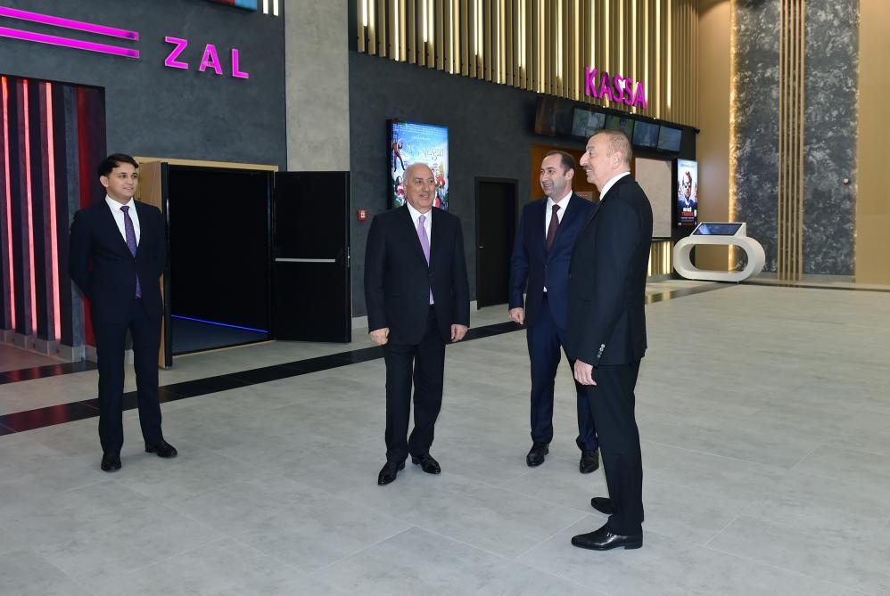 Президент Ильхам Алиев принял участие в открытии нового здания кинотеатра "Низами" в Сумгайыте