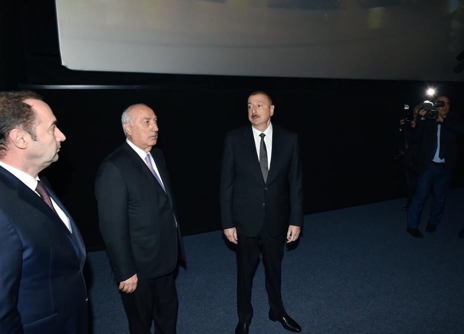 Президент Ильхам Алиев принял участие в открытии нового здания кинотеатра "Низами" в Сумгайыте