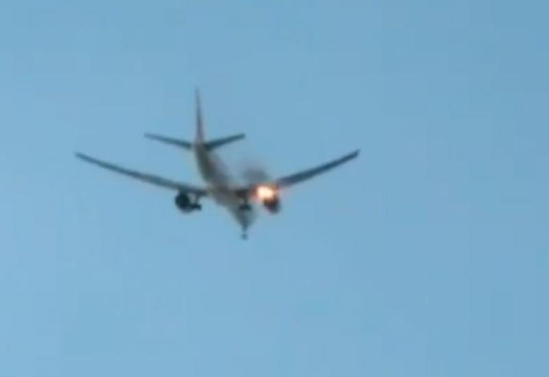 Пассажирский Boeing загорелся в небе над Лос-Анджелесом