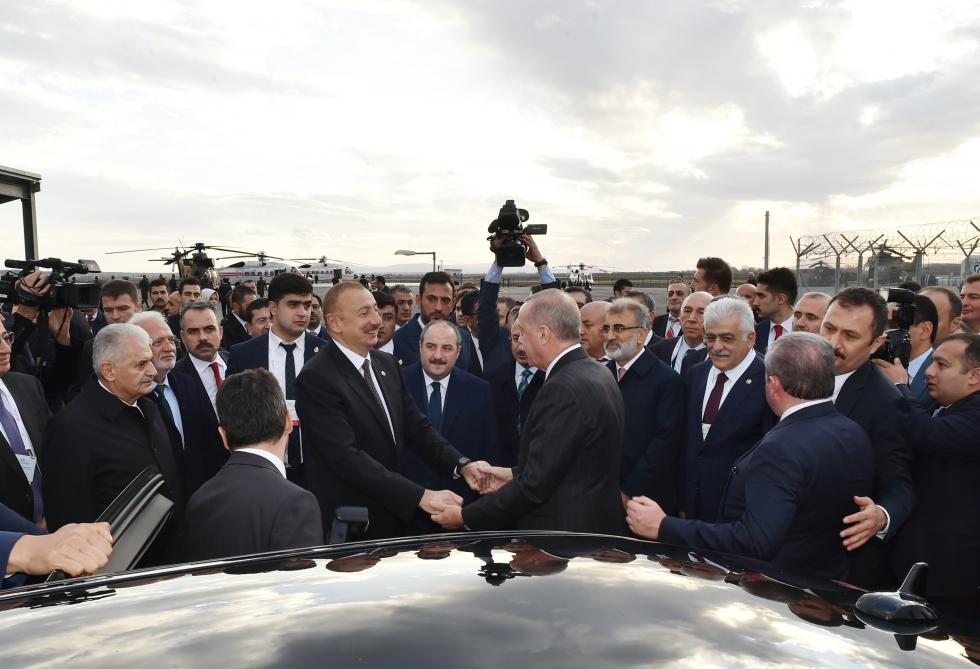 Президент Ильхам Алиев принял участие в церемонии открытия части проекта TANAP, соединяющейся с Европой