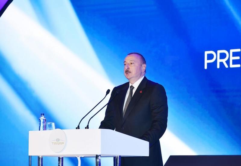 Президент Ильхам Алиев: TANAP принесет пользу и прогресс народам Турции и Азербайджана, соседним народам