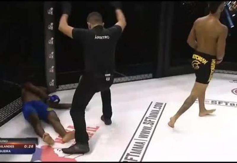 Боец MMA "убил" соперника ударом ногой в голову