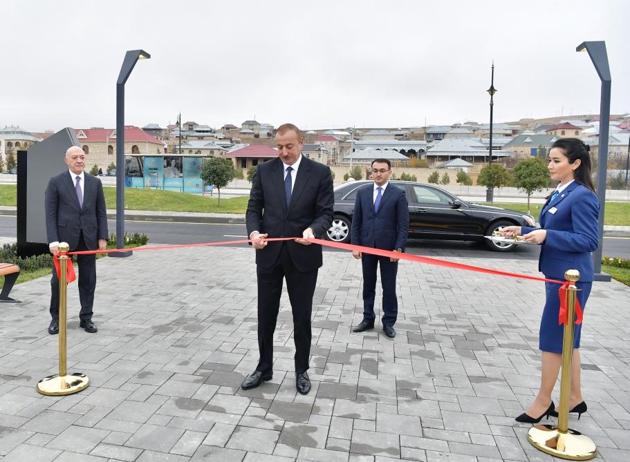 Президент Ильхам Алиев принял участие в открытии комплекса "ASAN Həyat" в Шамахе