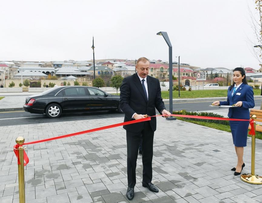 Президент Ильхам Алиев принял участие в открытии комплекса "ASAN Həyat" в Шамахе