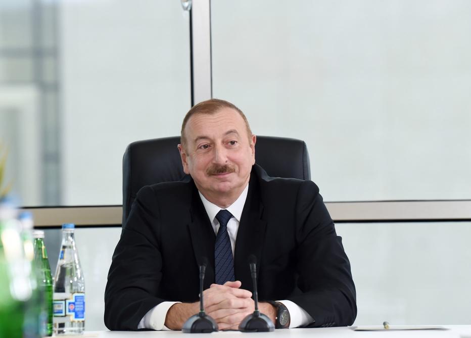 Президент Ильхам Алиев принял участие в открытии комплекса "ASAN Həyat" в Шамахе