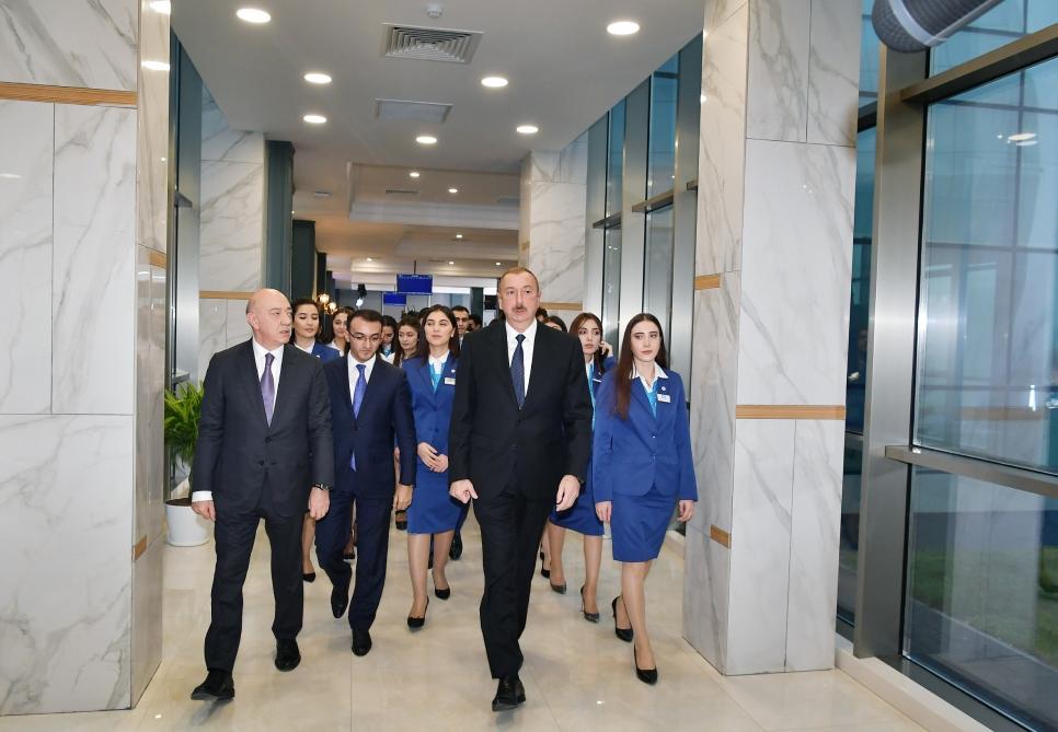 Президент Ильхам Алиев принял участие в открытии комплекса "ASAN Həyat" в Шамахе