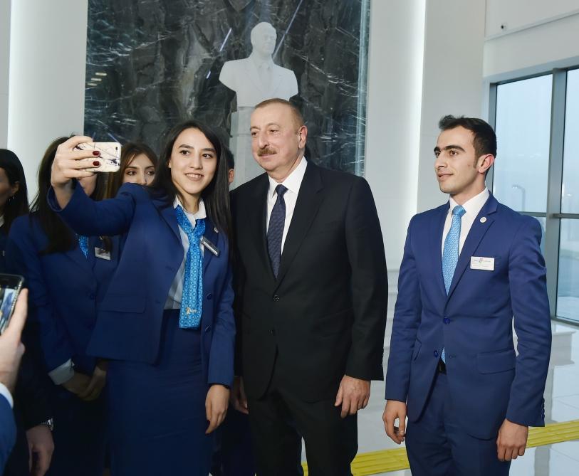 Президент Ильхам Алиев принял участие в открытии комплекса "ASAN Həyat" в Шамахе