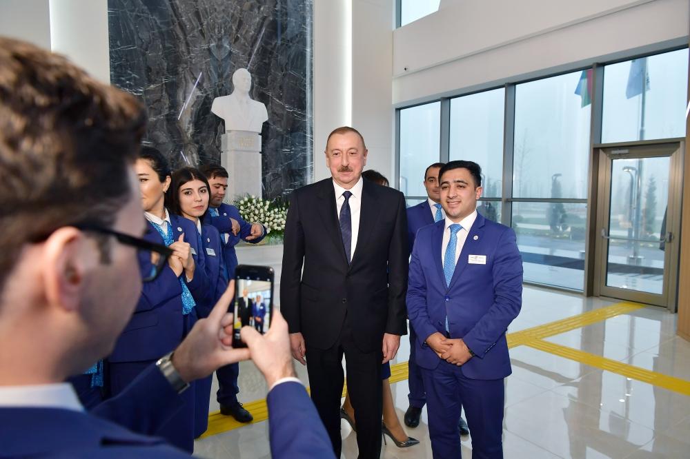Президент Ильхам Алиев принял участие в открытии комплекса "ASAN Həyat" в Шамахе