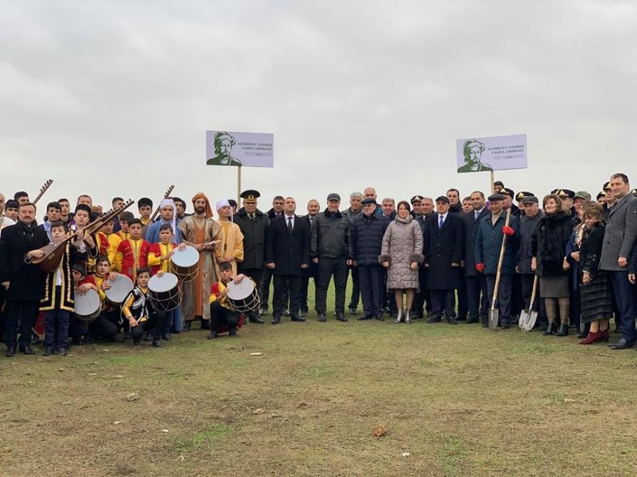 Жители Абшеронского района приняли активное участие в кампании по посадке деревьев