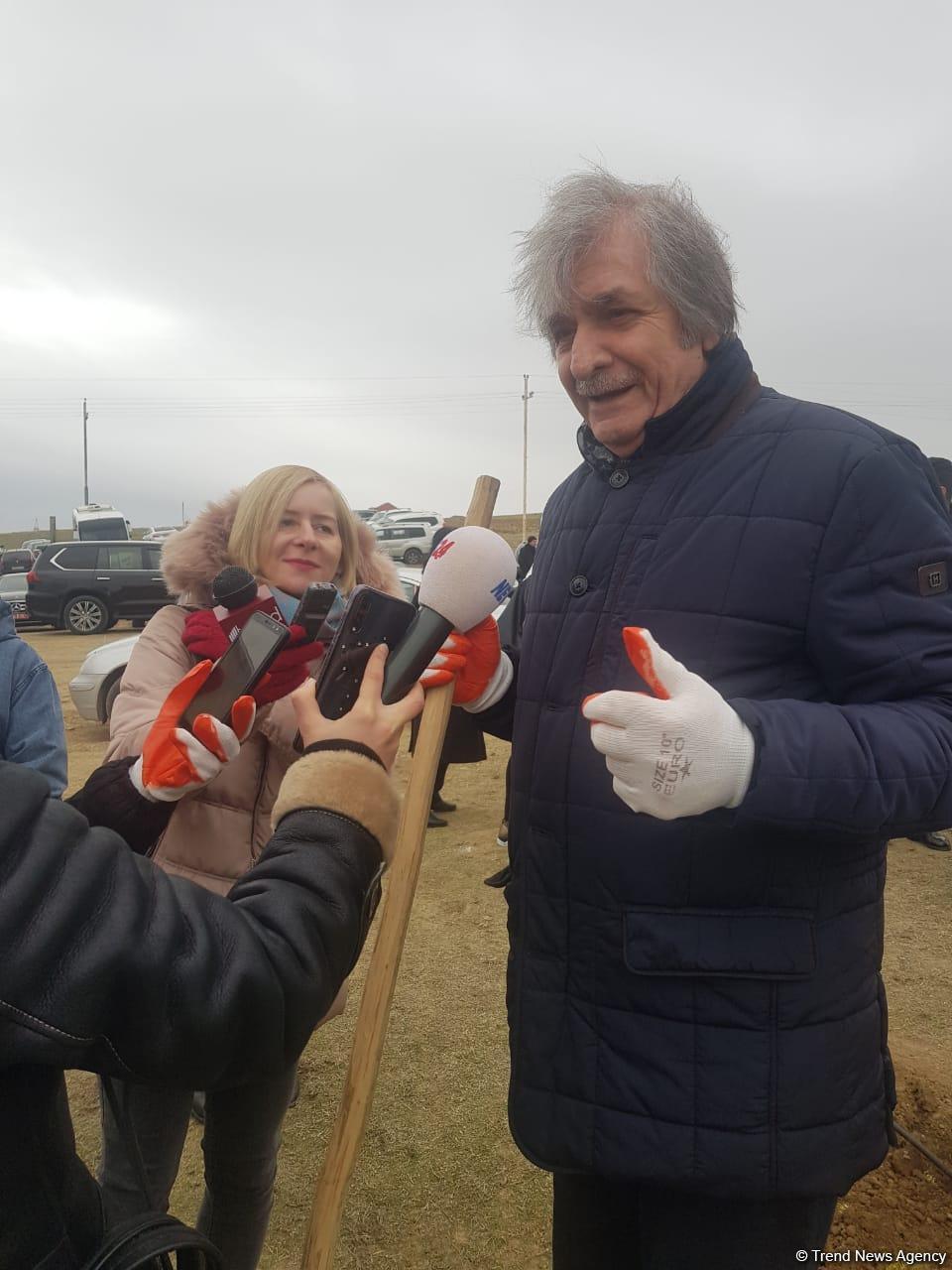 Фархад Халилов: Сажать деревья по случаю юбилея Насими — вдвойне почетное дело