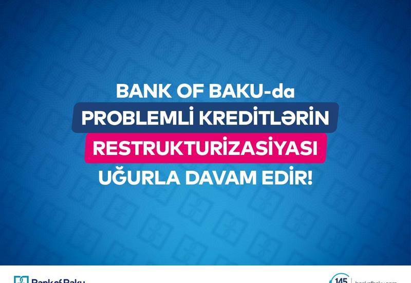 Bank of Baku problemli kreditlərin restrukturizasiyasını uğurla davam etdirir (R)