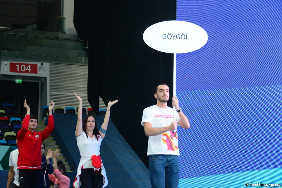 В Национальной арене гимнастики проходят эстафетные соревнования Федерации гимнастики Азербайджана