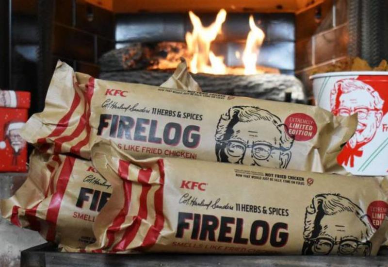KFC начала продавать поленья с запахом жареной курицы