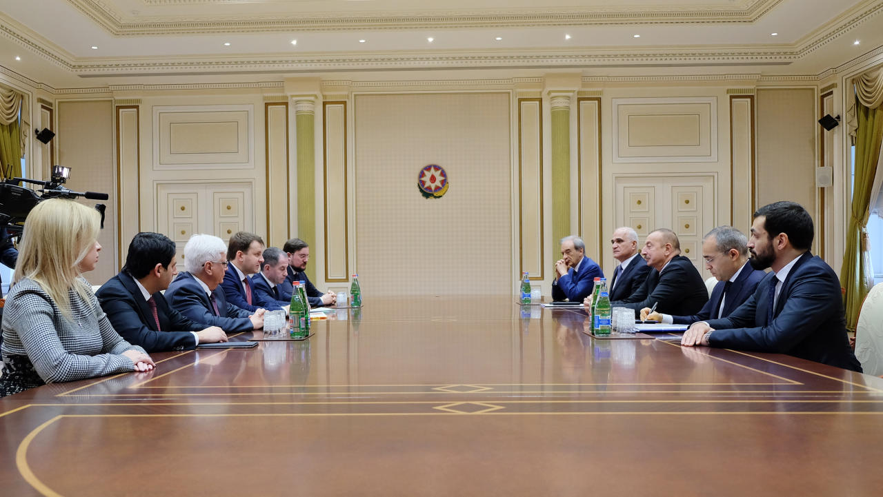Президент Ильхам Алиев принял делегацию во главе с министром экономического развития России