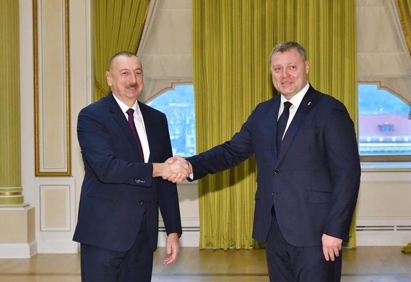 Президент Ильхам Алиев принял делегацию во главе с губернатором Астраханской области РФ