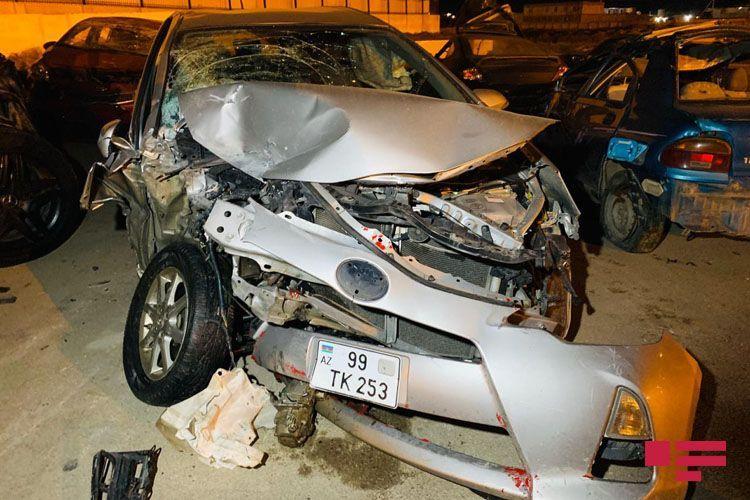 Gelandewagen попал в тяжелое ДТП на трассе Баку-Сумгайыт