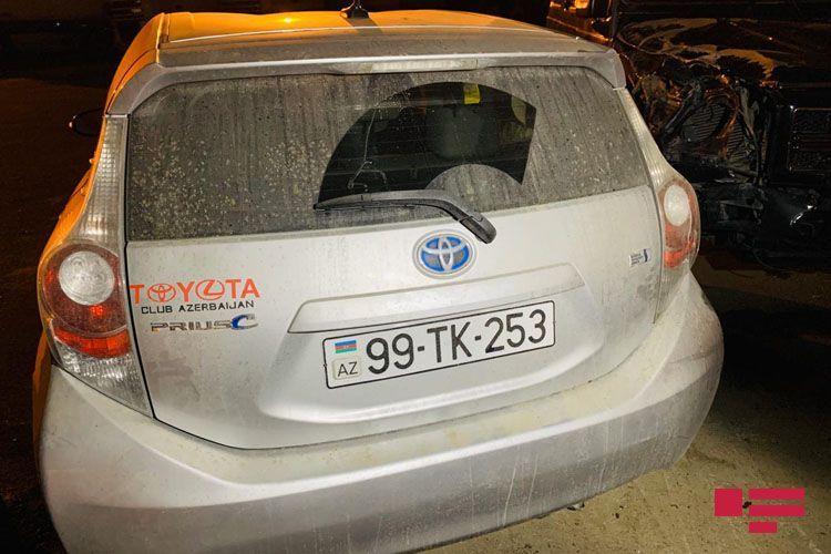 Gelandewagen попал в тяжелое ДТП на трассе Баку-Сумгайыт