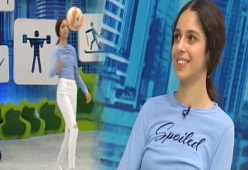 Nigar Camalın qızı AzTV-də futbol oynadı