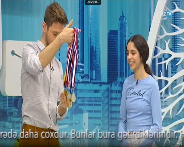 Nigar Camalın qızı AzTV-də futbol oynadı