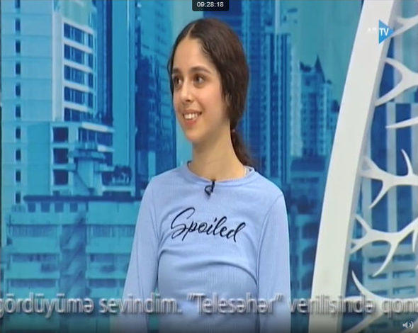 Nigar Camalın qızı AzTV-də futbol oynadı