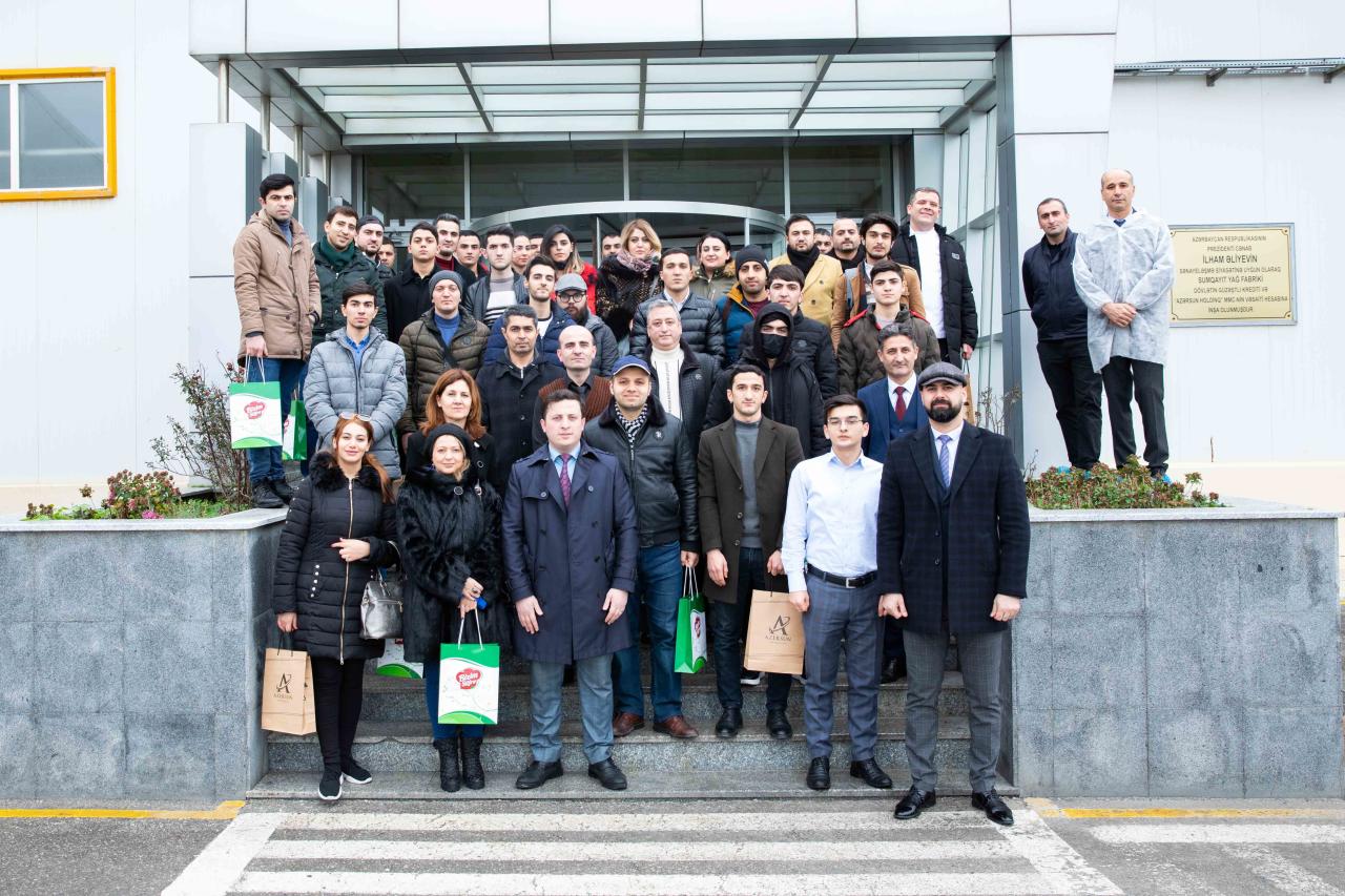Sevilən yerli markaların istehsal edildiyi Bakı Qida və Yağ Fabrikinə ziyarət təşkil edildi
