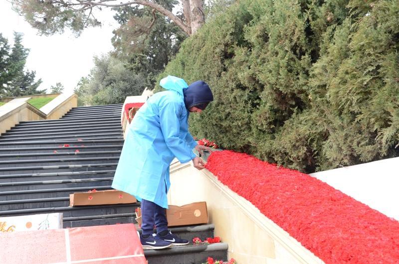 На Аллее шехидов идет подготовка к 30-й годовщине трагедии 20 Января