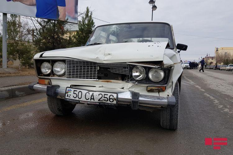 Ucarda iki avtomobil toqquşub, yaralananlar var - FOTO