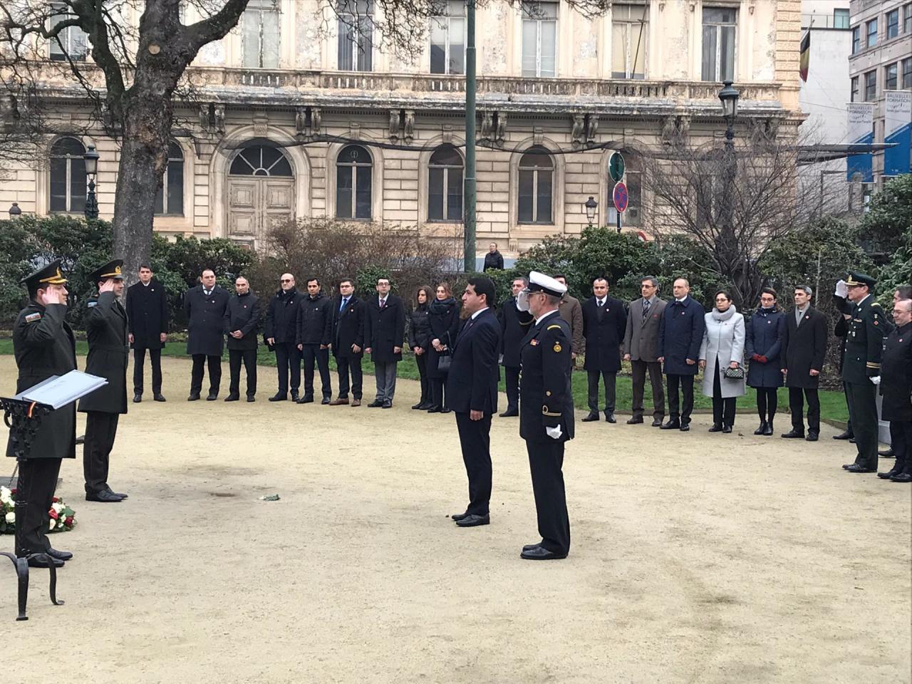 20 Yanvar faciəsi Brüssel şəhərində təntənəli şəkildə anılıb