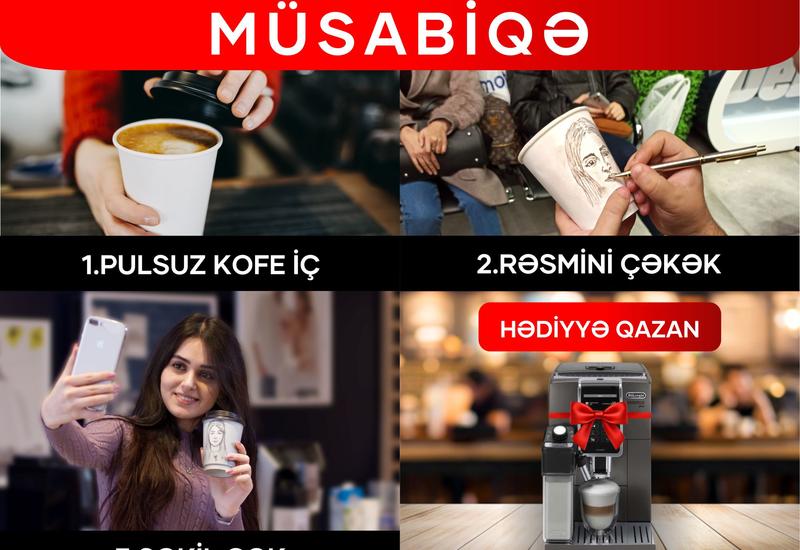 Закажите бесплатный кофе в Kontakt Home и выиграйте подарок на сумму 2 400 AZN