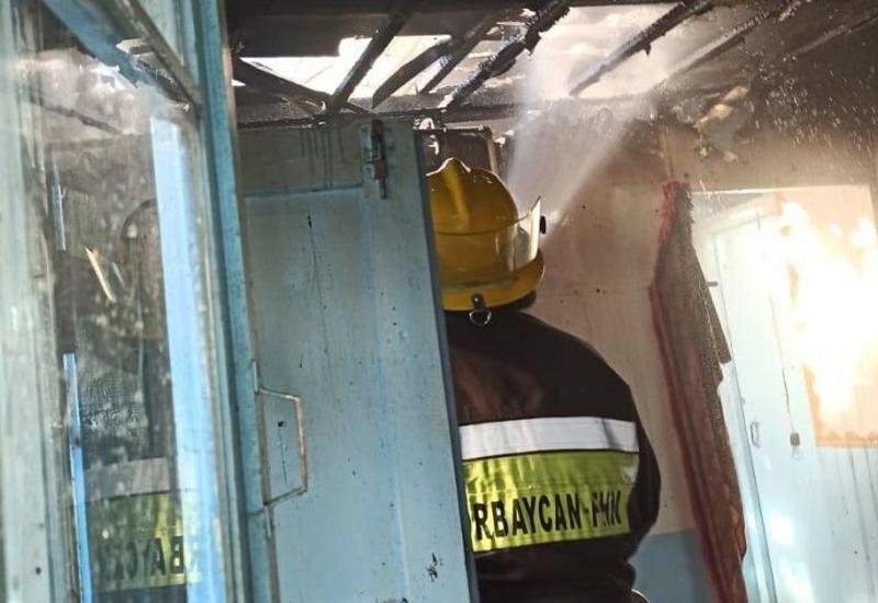 В Товузе произошел пожар в трехкомнатной квартире
