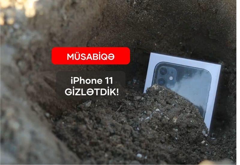 В Баку закопали iPhone 11
