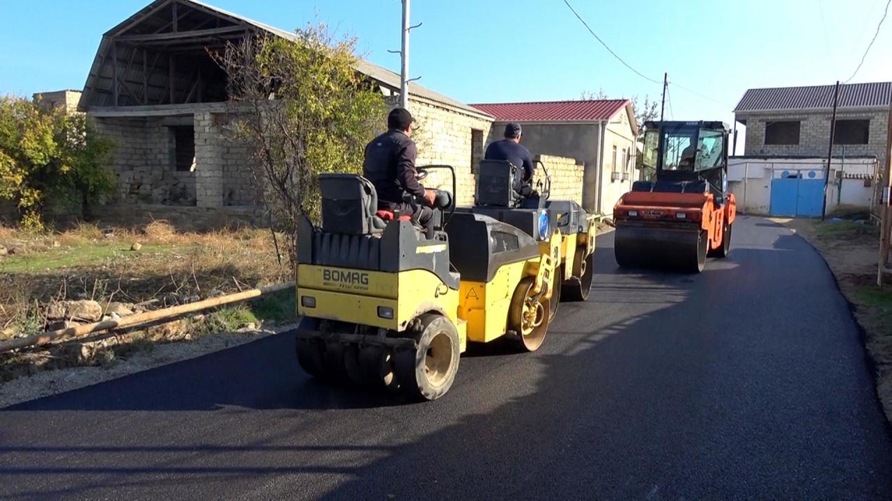 В ряде бакинских поселков заасфальтированы более 130 улиц