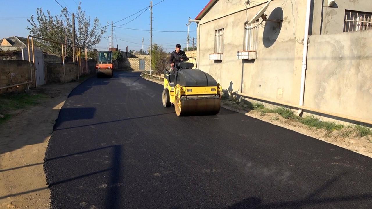 В ряде бакинских поселков заасфальтированы более 130 улиц