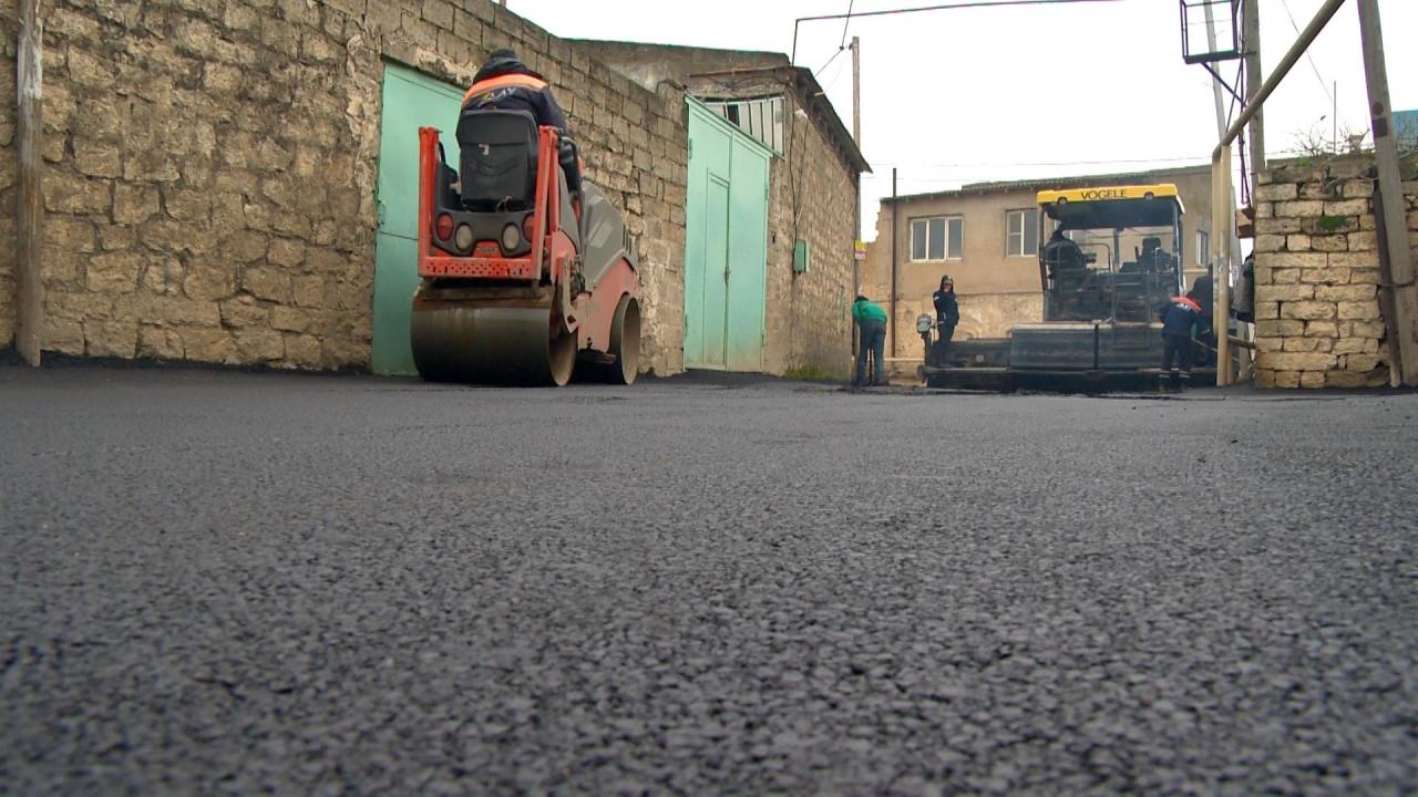 В ряде бакинских поселков заасфальтированы более 130 улиц