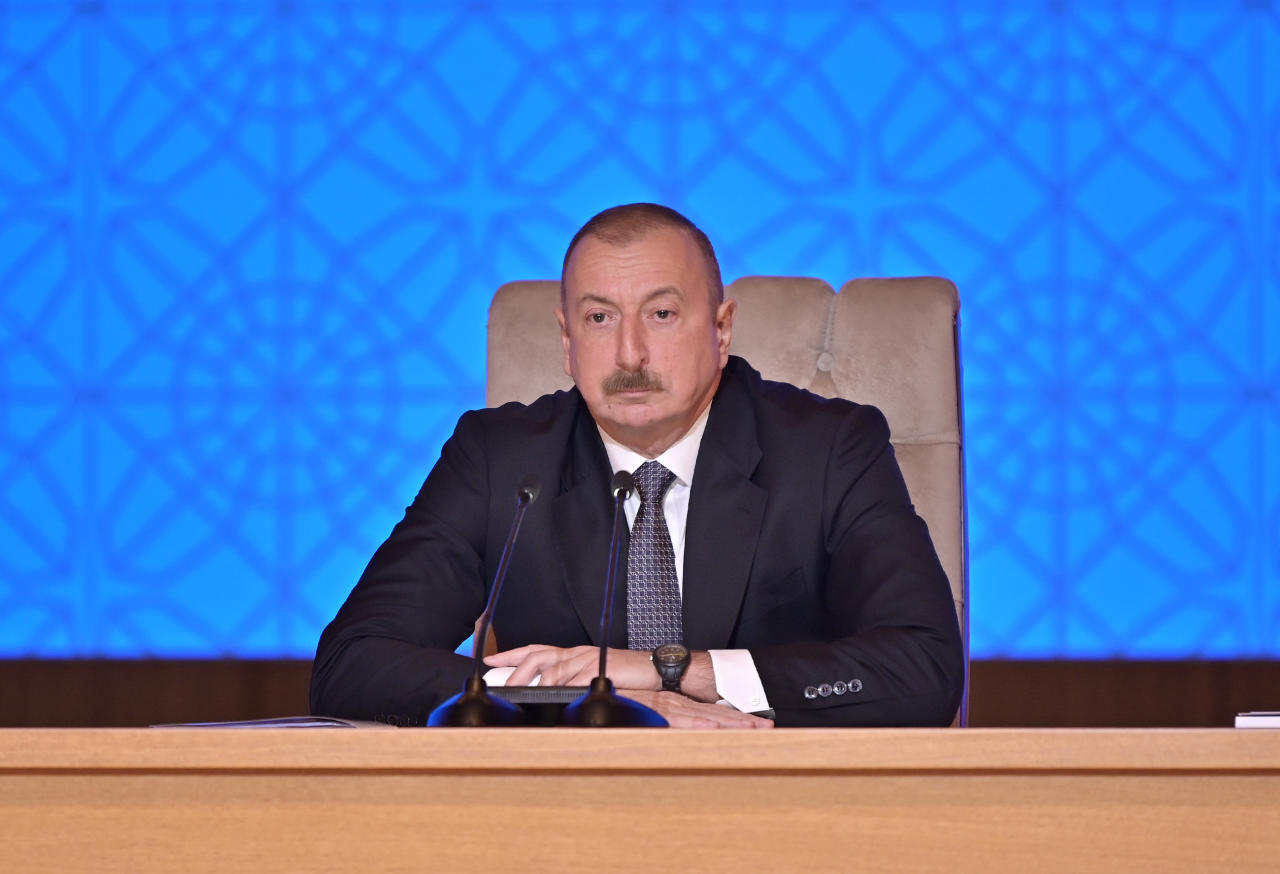 Президент Ильхам Алиев принял участие в конференции, посвященной итогам первого года исполнения Госпрограммы социально-экономического развития регионов в 2019-2023 годах