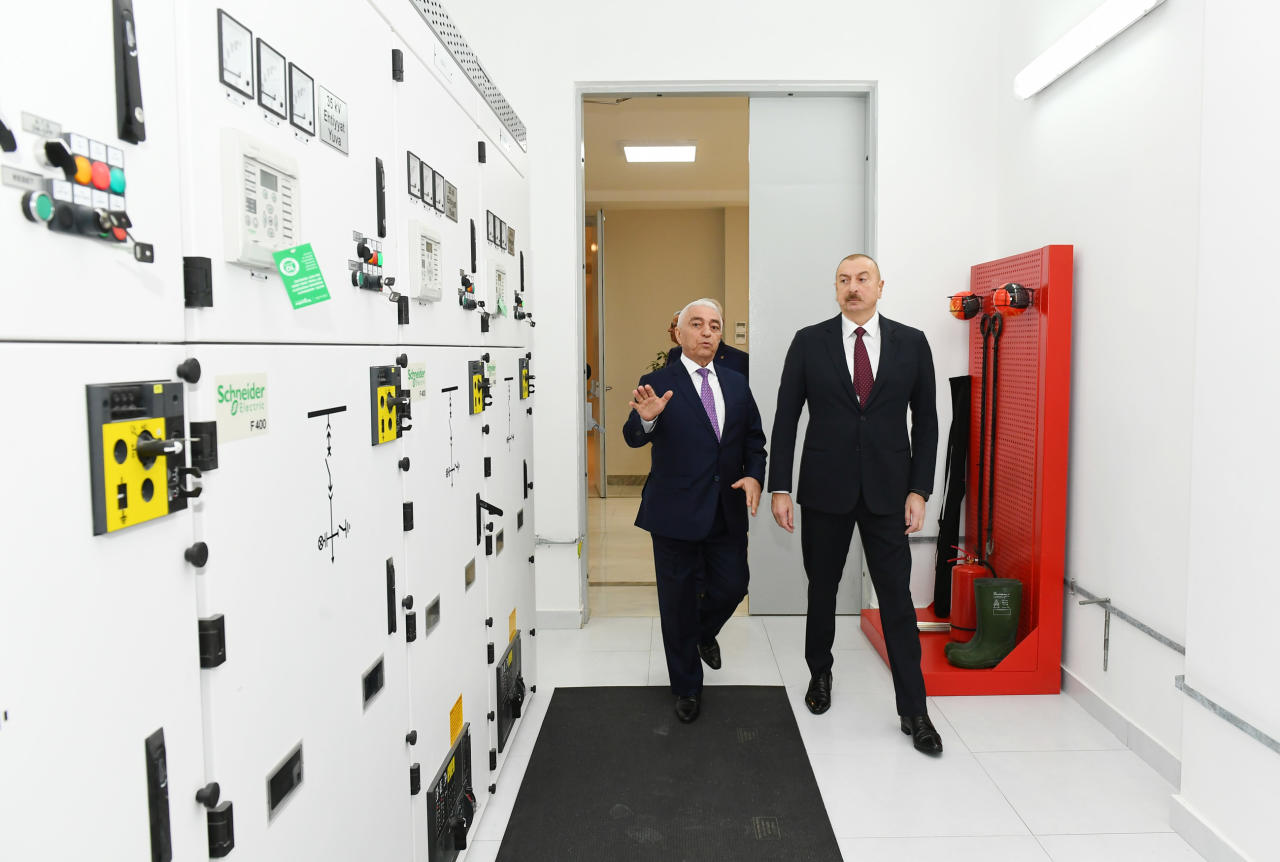 Президент Ильхам Алиев принял участие в открытии подстанции «Дюбенди» ОАО «Азерэнержи»