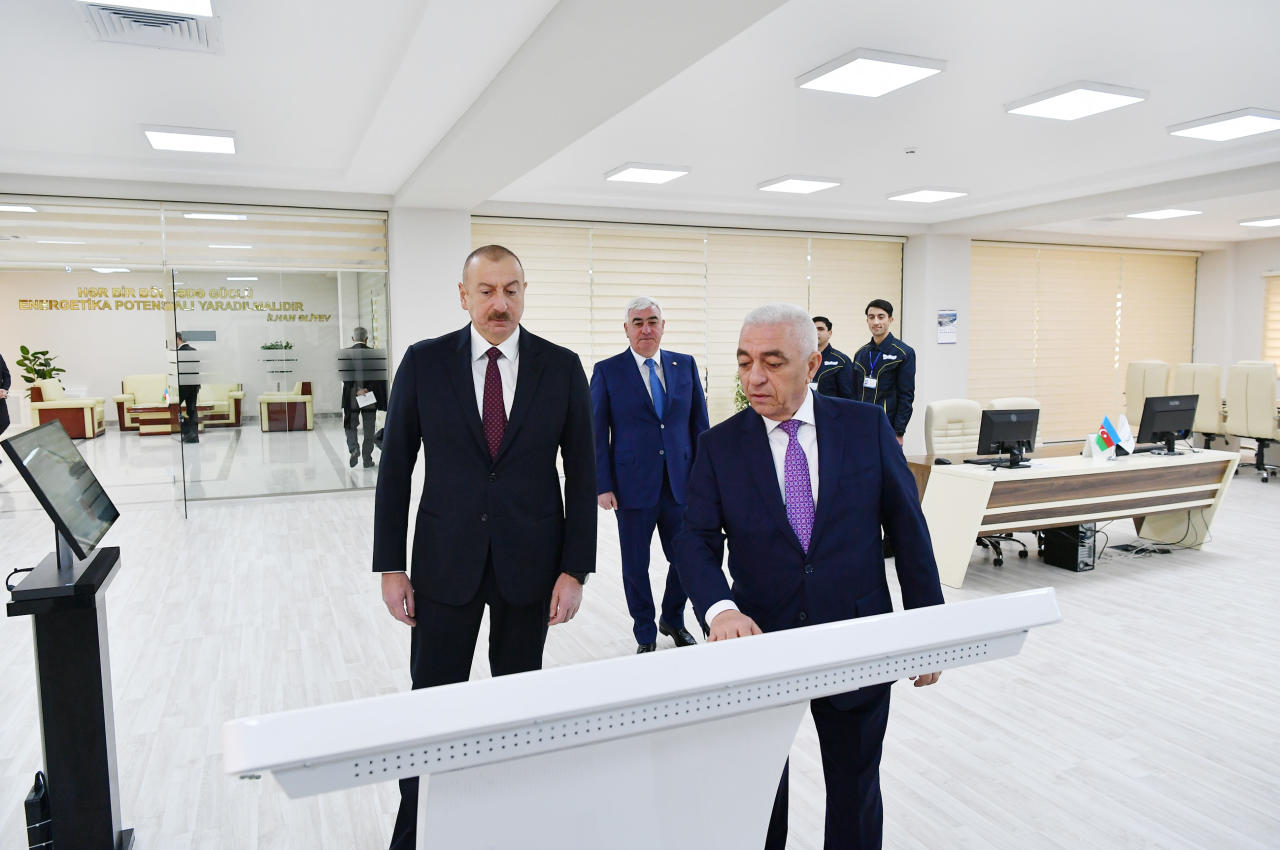 Президент Ильхам Алиев принял участие в открытии подстанции «Дюбенди» ОАО «Азерэнержи»