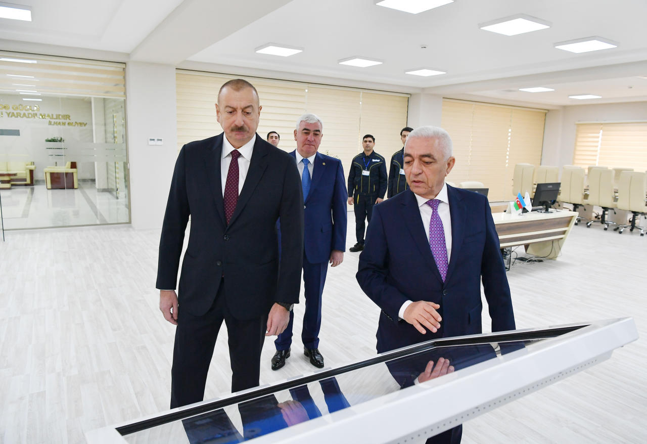 Президент Ильхам Алиев принял участие в открытии подстанции «Дюбенди» ОАО «Азерэнержи»