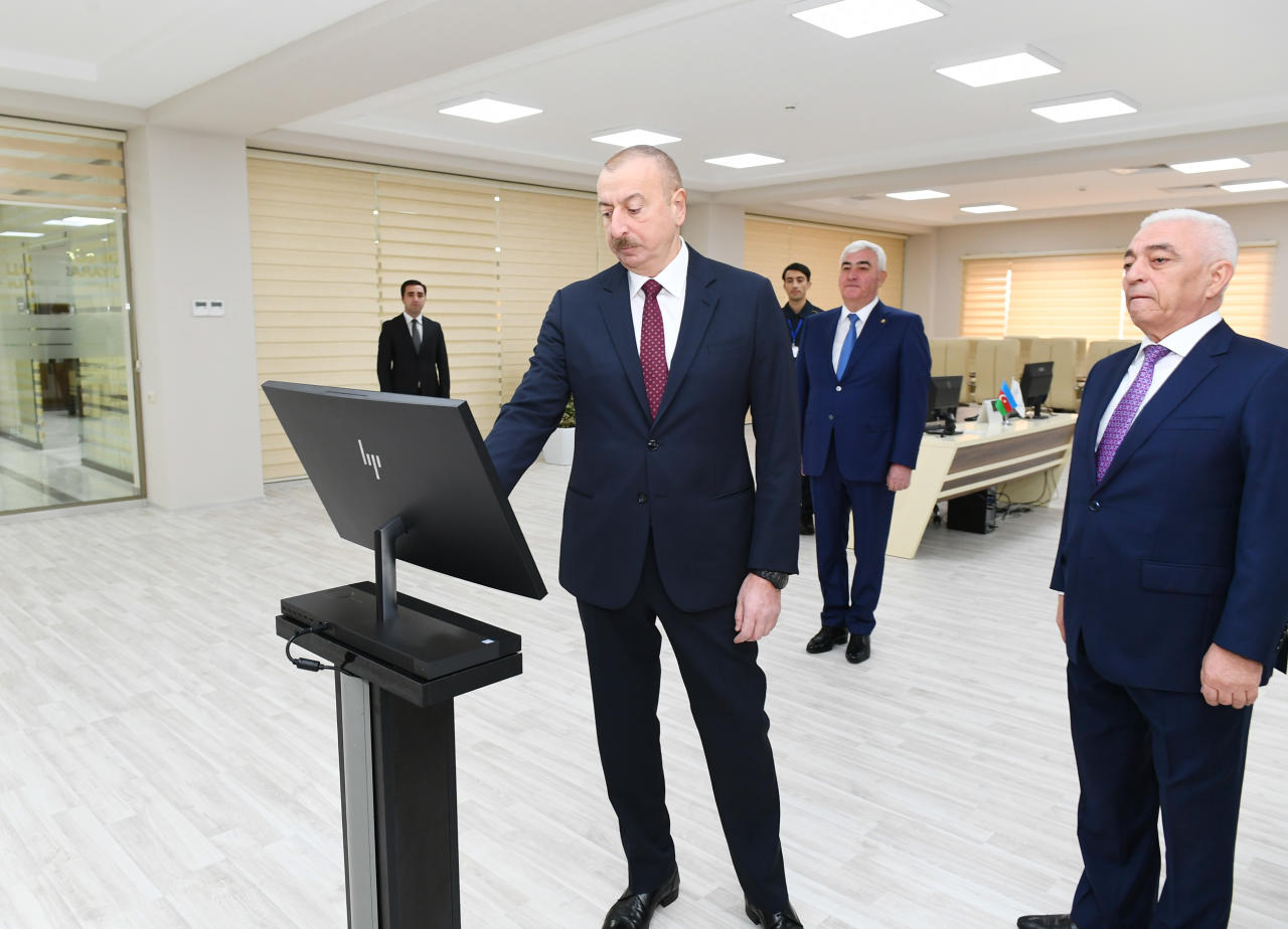 Президент Ильхам Алиев принял участие в открытии подстанции «Дюбенди» ОАО «Азерэнержи»