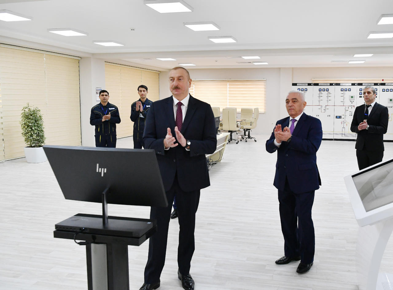 Президент Ильхам Алиев принял участие в открытии подстанции «Дюбенди» ОАО «Азерэнержи»