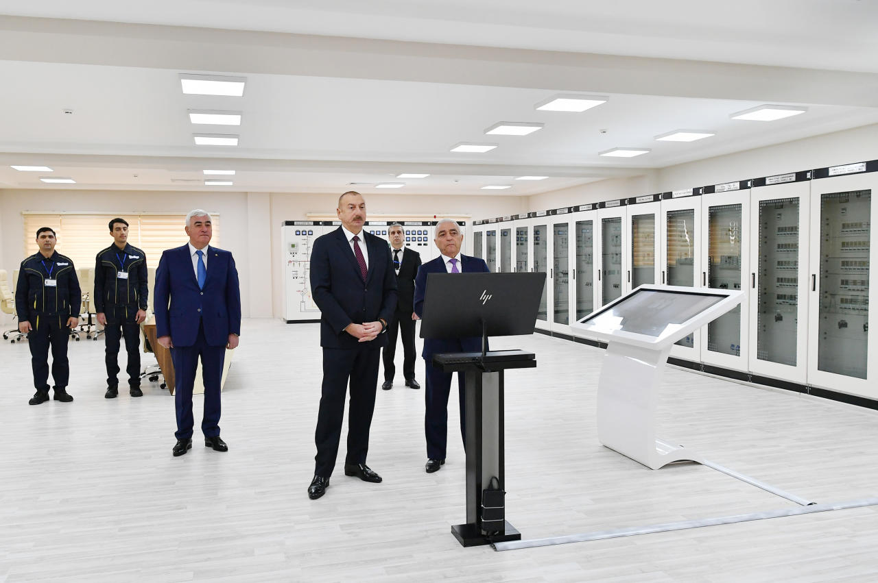 Президент Ильхам Алиев принял участие в открытии подстанции «Дюбенди» ОАО «Азерэнержи»