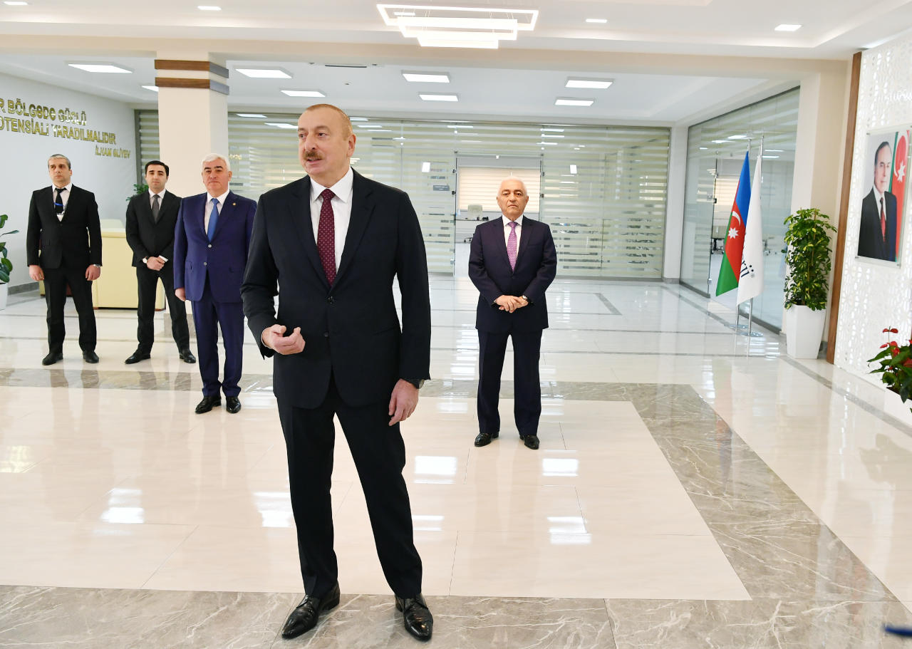 Президент Ильхам Алиев принял участие в открытии подстанции «Дюбенди» ОАО «Азерэнержи»