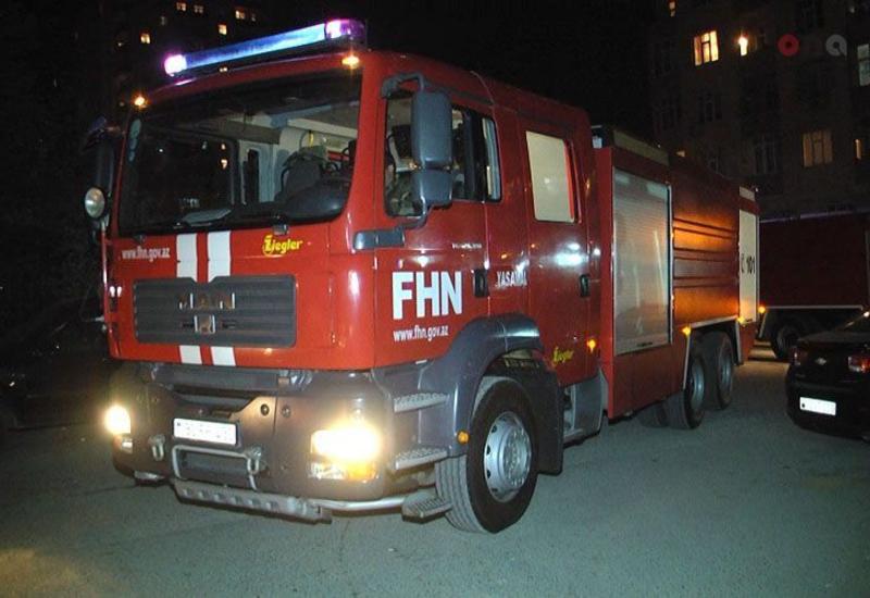 Сильный пожар в Шамкире, есть погибший и пострадавшие