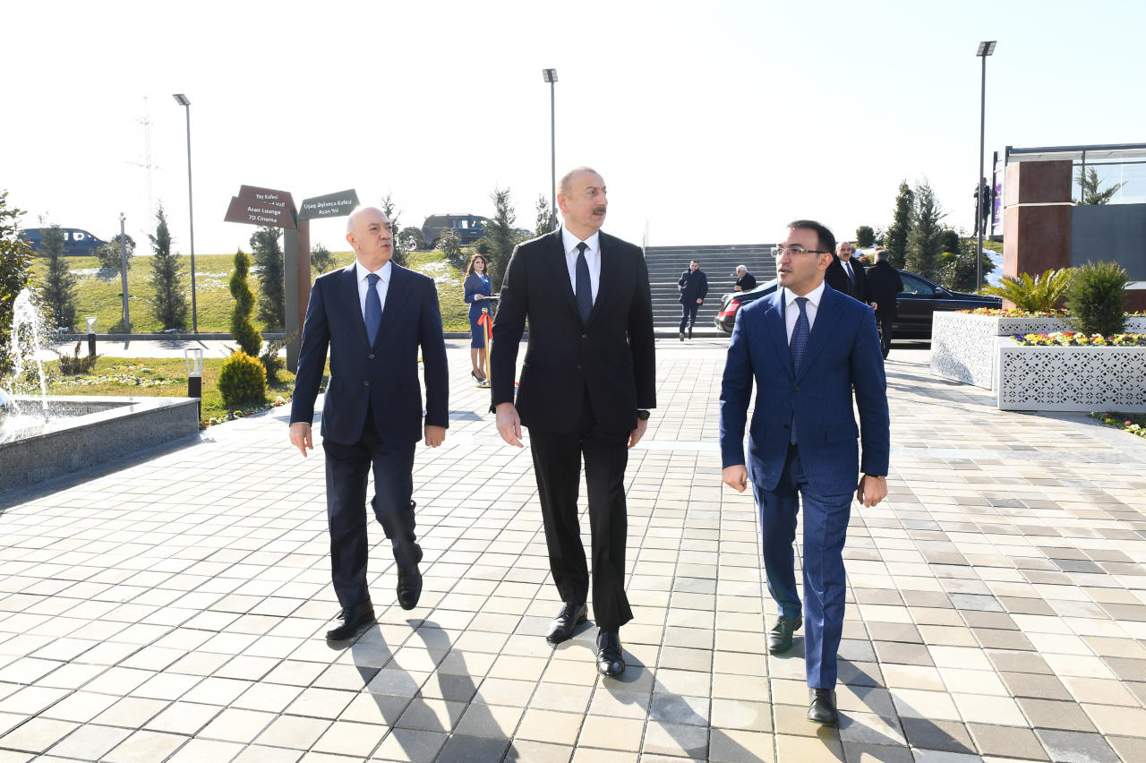 Президент Ильхам Алиев принял участие в церемонии открытия центра ASAN xidmət в Кюрдамире