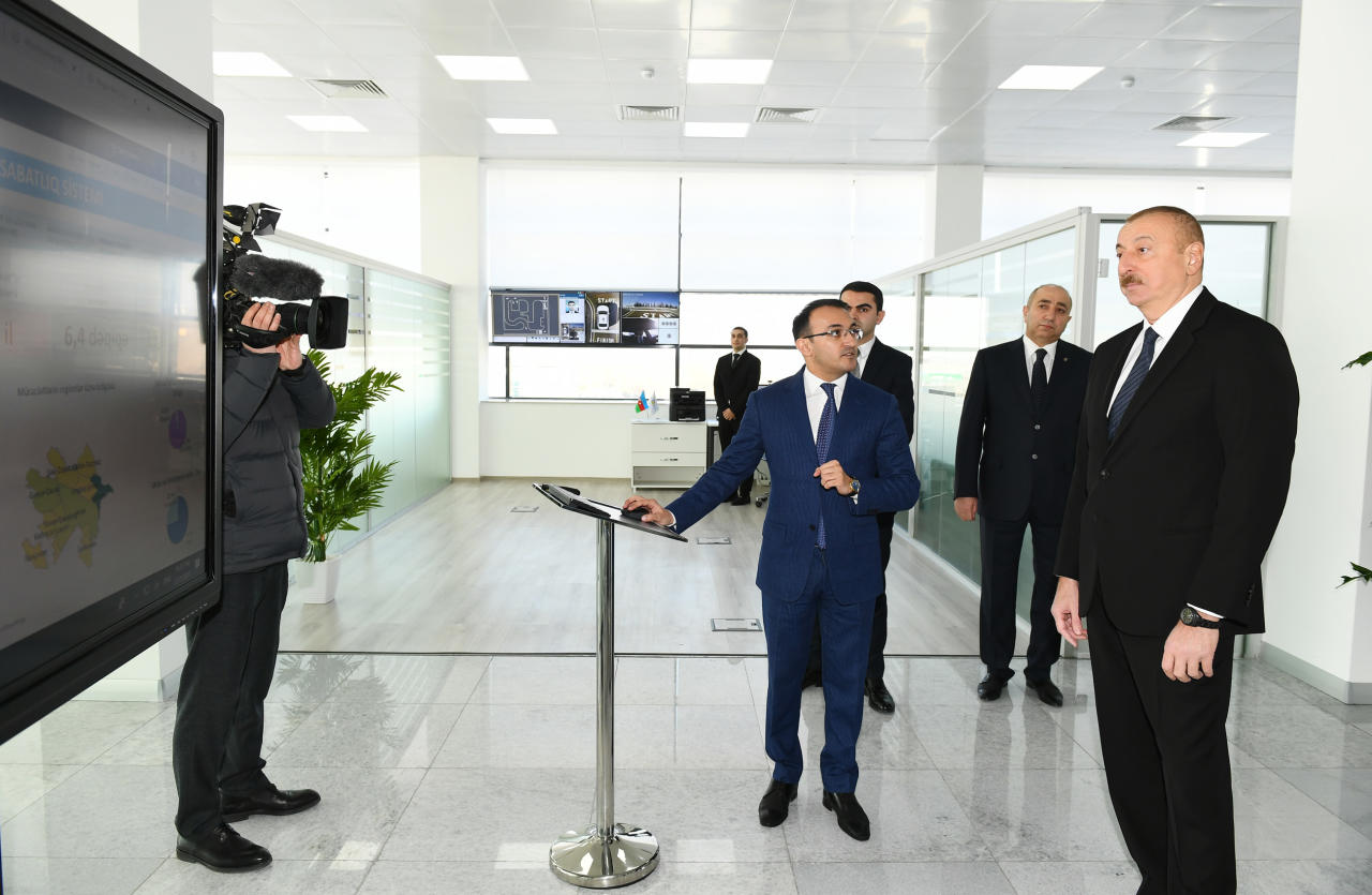 Президент Ильхам Алиев принял участие в церемонии открытия центра ASAN xidmət в Кюрдамире