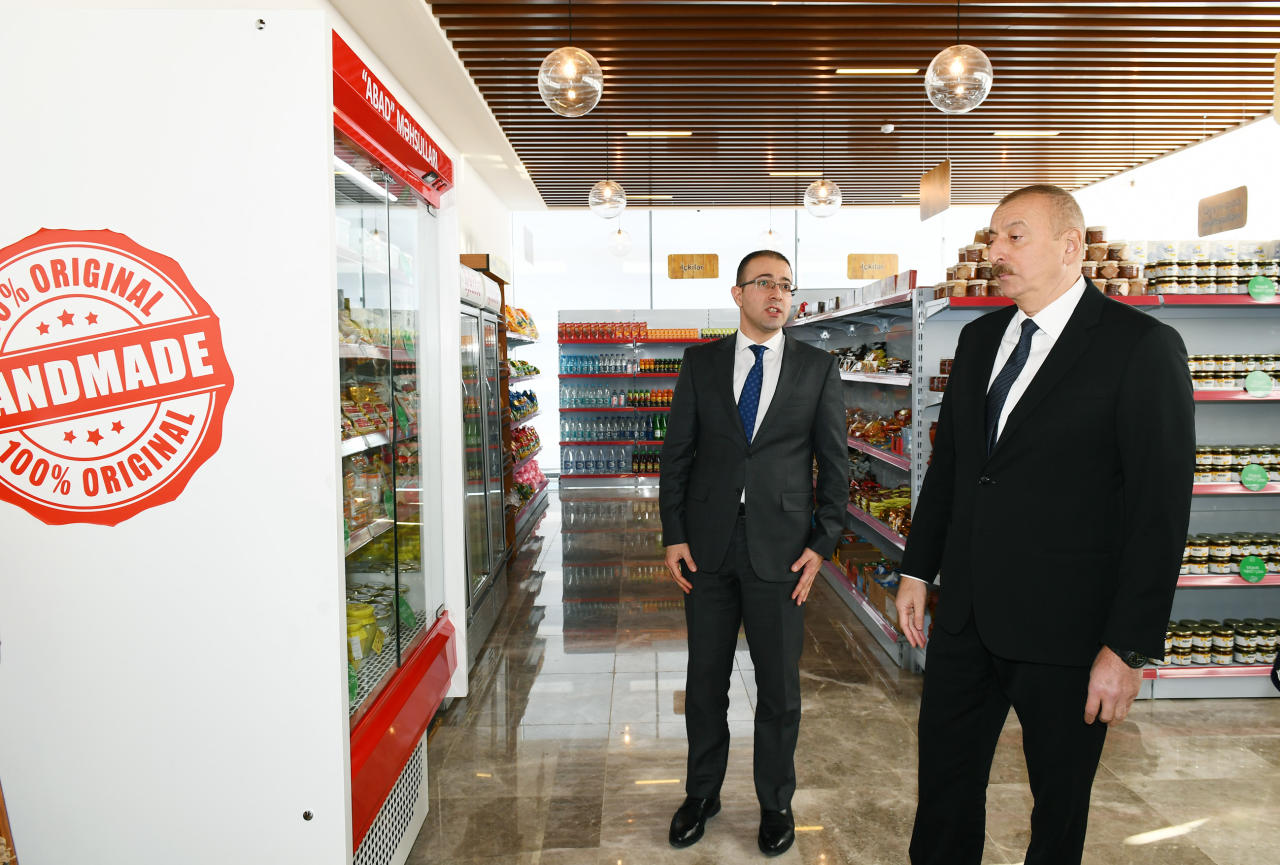 Президент Ильхам Алиев принял участие в церемонии открытия центра ASAN xidmət в Кюрдамире