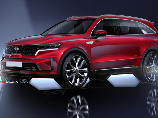Официально раскрыт дизайн нового Kia Sorento