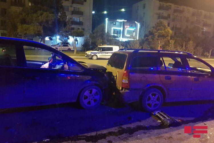 Крупная цепная авария в Баку, есть пострадавшие