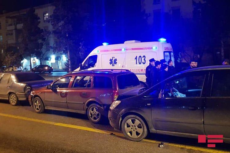 Крупная цепная авария в Баку, есть пострадавшие