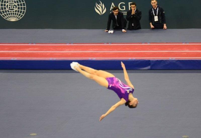 Азербайджанская гимнастка Сельджан Магсудова представила свою программу в рамках Кубка мира